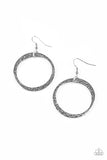 Paparazzi VINTAGE VAULT "Wildly Wild-lust" Silver Earrings Paparazzi Jewelry