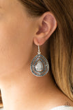 Paparazzi VINTAGE VAULT "Royal Squad" Silver Earrings Paparazzi Jewelry