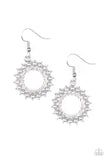 Paparazzi VINTAGE VAULT "Wreathed in Radiance" Silver Earrings Paparazzi Jewelry