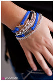 Paparazzi "I Will Never Break Your Heart" Blue Bracelet Paparazzi Jewelry