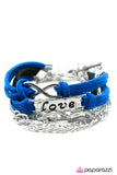 Paparazzi "I Will Never Break Your Heart" Blue Bracelet Paparazzi Jewelry
