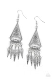 Paparazzi VINTAGE VAULT "Me Oh MAYAN" Silver Earrings Paparazzi Jewelry