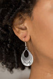 Paparazzi "Totally Terrestrial" Silver Earrings Paparazzi Jewelry