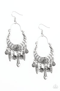 Paparazzi "Nature Escape" Silver Earrings Paparazzi Jewelry