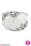 Paparazzi "Good Vibrations - White" ring Paparazzi Jewelry