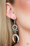 Paparazzi "Majestically Moon Child" Silver Earrings Paparazzi Jewelry