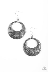 Paparazzi "Floral Frontier" Silver Earrings Paparazzi Jewelry