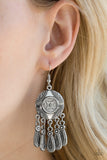 Paparazzi "Whimsical Wind Chimes" Silver Earrings Paparazzi Jewelry