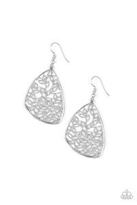 Paparazzi "Time To LEAF" Silver Earrings Paparazzi Jewelry