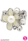 Paparazzi "Blooms of Bravery" White Ring Paparazzi Jewelry