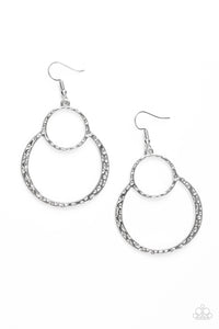 Paparazzi VINTAGE VAULT "Zen out of Zen" Silver Earrings Paparazzi Jewelry