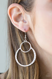 Paparazzi VINTAGE VAULT "Zen out of Zen" Silver Earrings Paparazzi Jewelry