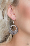Paparazzi VINTAGE VAULT "Grapevine Glamorous" Silver Earrings Paparazzi Jewelry