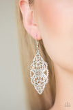 Paparazzi VINTAGE VAULT "Ornately Ornate" Silver Earrings Paparazzi Jewelry