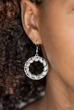 Paparazzi VINTAGE VAULT "Global Glow" White Earrings Paparazzi Jewelry