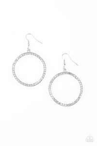 Paparazzi "Stoppin Traffic" White Earrings Paparazzi Jewelry