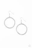 Paparazzi "Stoppin Traffic" White Earrings Paparazzi Jewelry