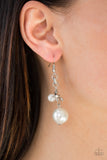 Paparazzi "Timelessly Traditional" White Earrings Paparazzi Jewelry