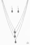 Paparazzi "Radiant Rainfall" White Necklace & Earring Set Paparazzi Jewelry