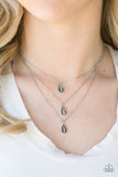 Paparazzi "Radiant Rainfall" White Necklace & Earring Set Paparazzi Jewelry