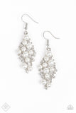 Paparazzi "Famous Fashion" FASHION FIX White Earrings Paparazzi Jewelry