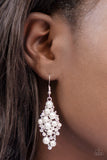 Paparazzi "Famous Fashion" FASHION FIX White Earrings Paparazzi Jewelry