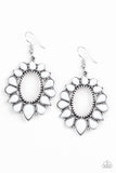 Paparazzi "Fashionista Flavor" White Earrings Paparazzi Jewelry