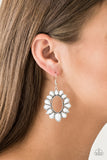 Paparazzi "Fashionista Flavor" White Earrings Paparazzi Jewelry