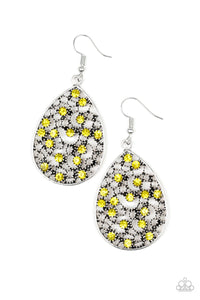 Paparazzi "Dazzling Dew" Yellow Earrings Paparazzi Jewelry