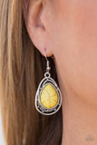 Paparazzi "Abstract Anthropology" Yellow Earrings Paparazzi Jewelry