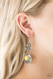 Paparazzi VINTAGE VAULT "Southern Serenity" Yellow Earrings Paparazzi Jewelry