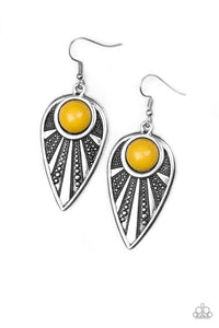 Paparazzi "Take A WALKABOUT" Yellow Earrings Paparazzi Jewelry