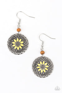 Paparazzi "Honolulu Harmony" Yellow Earrings Paparazzi Jewelry