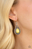 Paparazzi "Flirty Finesse" Yellow Earrings Paparazzi Jewelry