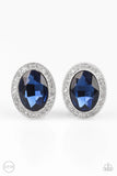 Paparazzi "Only FAME In Town" Blue Clip On Earrings Paparazzi Jewelry