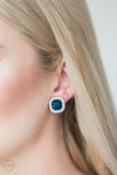 Paparazzi "The Fame Game" Blue Clip On Earrings Paparazzi Jewelry
