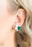 Paparazzi "Highly High-Class"Green Clip On Earrings Paparazzi Jewelry