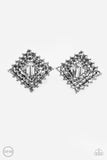 Paparazzi VINTAGE VAULT "Kensington Keepsake" Silver Clip On Earrings Paparazzi Jewelry