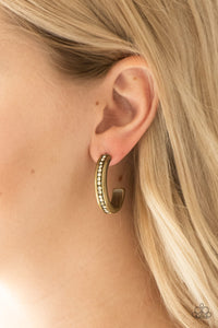 Paparazzi "5th Avenue Fashionista" Brass Earrings Paparazzi Jewelry