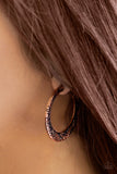 Paparazzi "Rumba Rendezvous" Copper Tribal Etched Hoop Earrings Paparazzi Jewelry