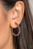 Paparazzi "Plainly Panama" Copper Earrings Paparazzi Jewelry