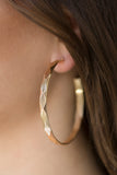 Paparazzi "Hey, HAUTE Stuff" Gold Earrings Paparazzi Jewelry