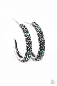 Paparazzi "Twinkling Tinseltown" Green Earrings Paparazzi Jewelry