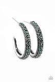 Paparazzi "Twinkling Tinseltown" Green Earrings Paparazzi Jewelry