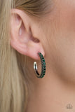 Paparazzi "Twinkling Tinseltown" Green Earrings Paparazzi Jewelry