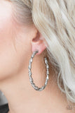 Paparazzi "Street Mod" Silver Earrings Paparazzi Jewelry