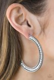 Paparazzi VINTAGE VAULT "Haute Mama" White Earrings Paparazzi Jewelry