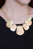 Paparazzi "CAVE The Day" Gold Necklace & Earring Set Paparazzi Jewelry