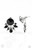 Paparazzi VINTAGE VAULT "Radically Royal" Black Post Earrings Paparazzi Jewelry