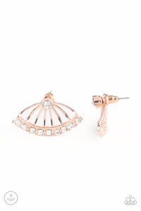 Paparazzi "Disco Drama" Rose Gold Post Earrings Paparazzi Jewelry